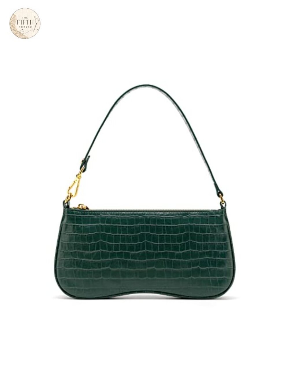 Vegan Leather Sling Shoulder Bag Zip Closure Recycled Plastic Lining
